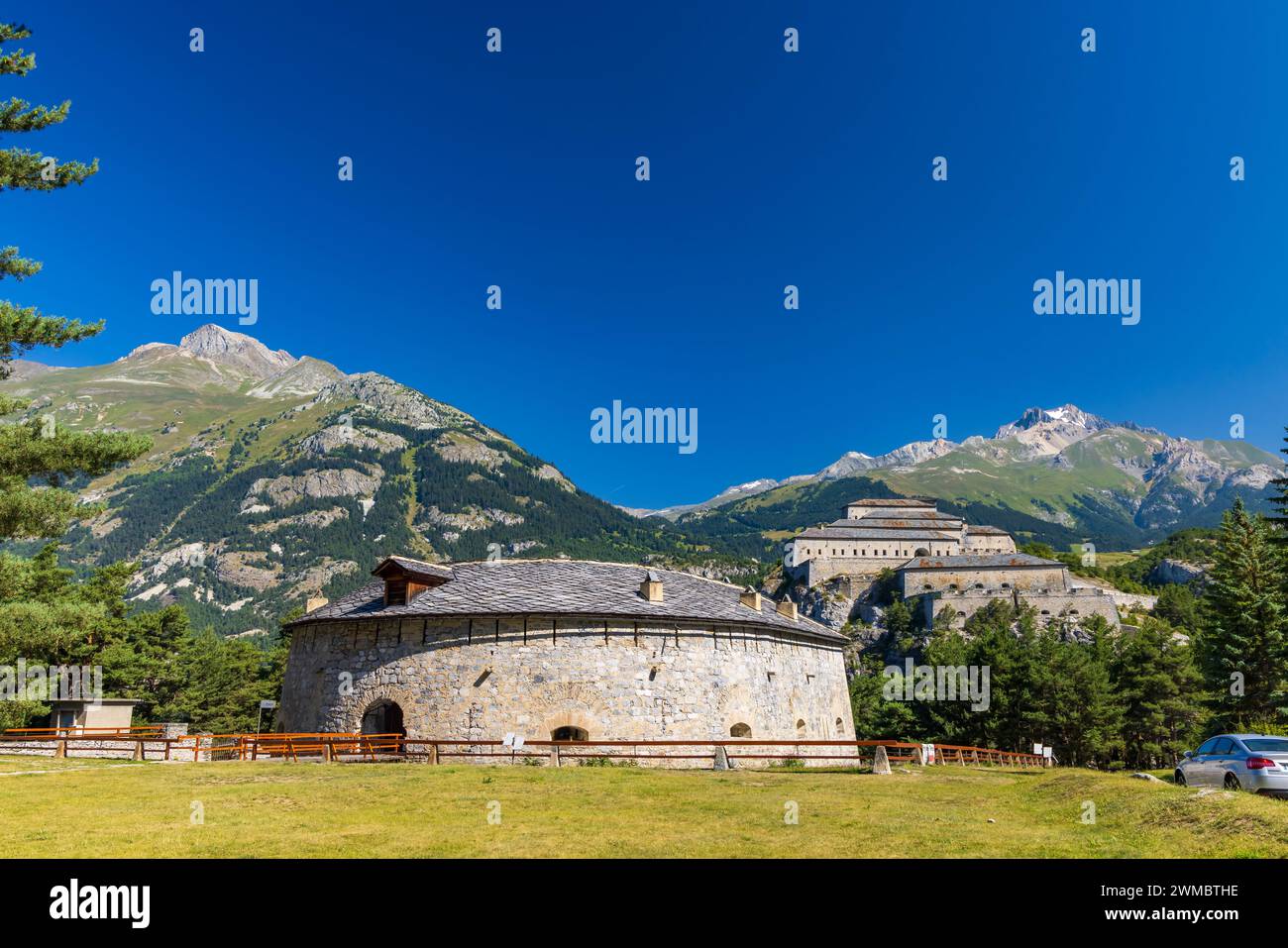 Marie-Therese Redoubt, Forts de l'Esseillon (Forts de l'Esseillon - Barriere de l'Esseillon), Savoyen, Frankreich Stockfoto