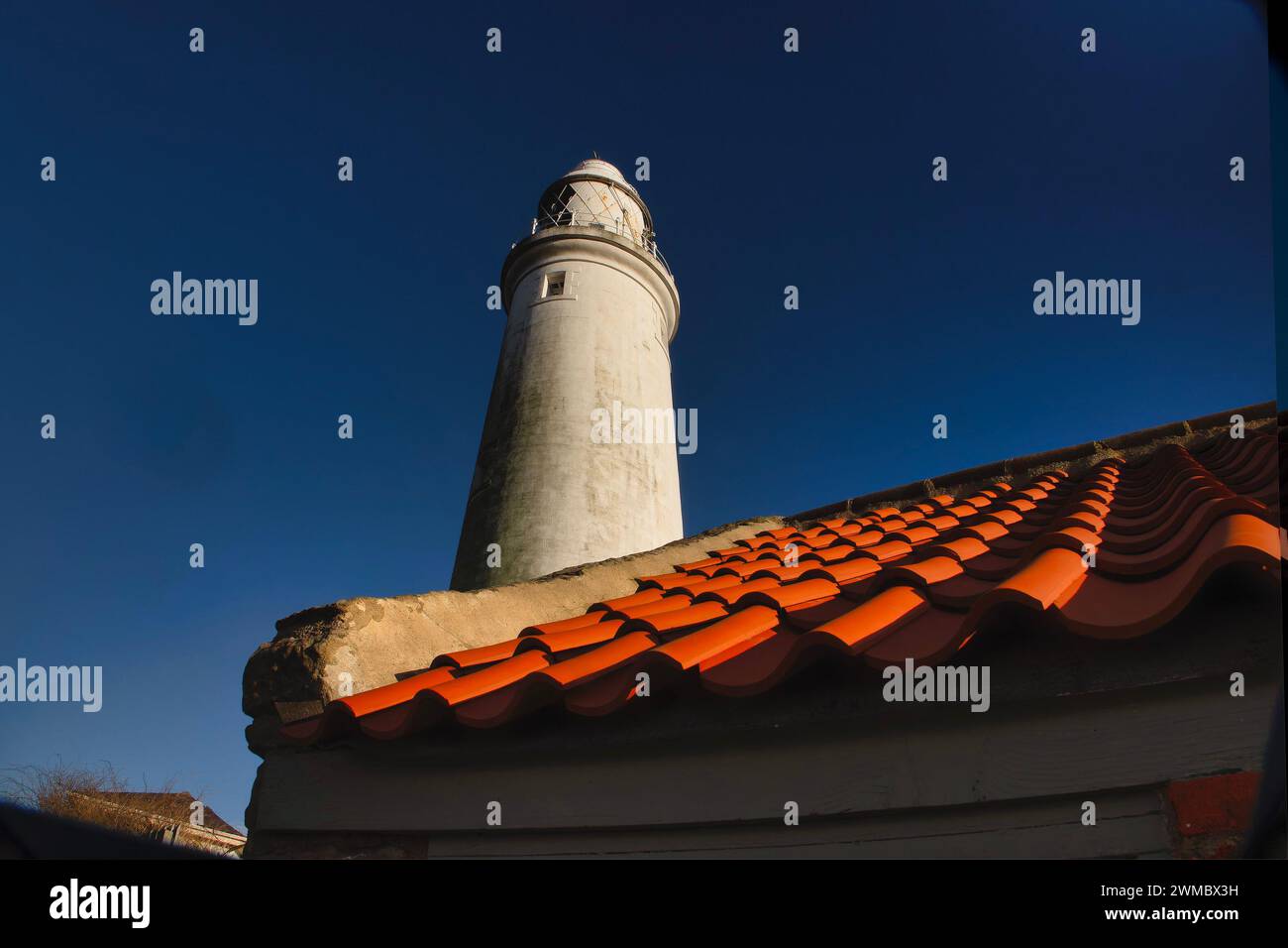 Der Leuchtturm auf St. Mary's Island in Whitley Bay Stockfoto