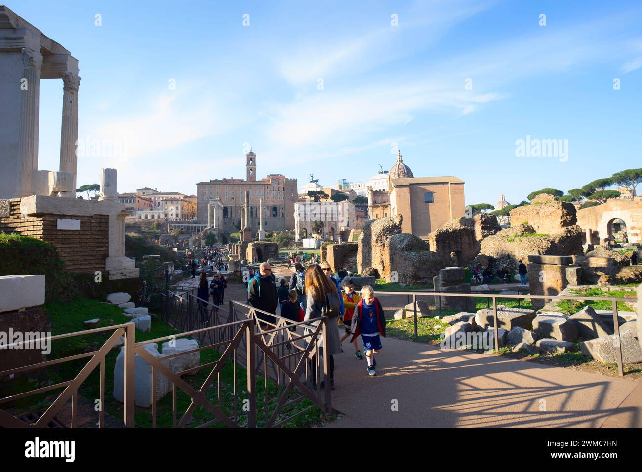 Rom Italien - 01 05 2023: Palatin, Sitz der Kaiser in Rom, Italien Stockfoto