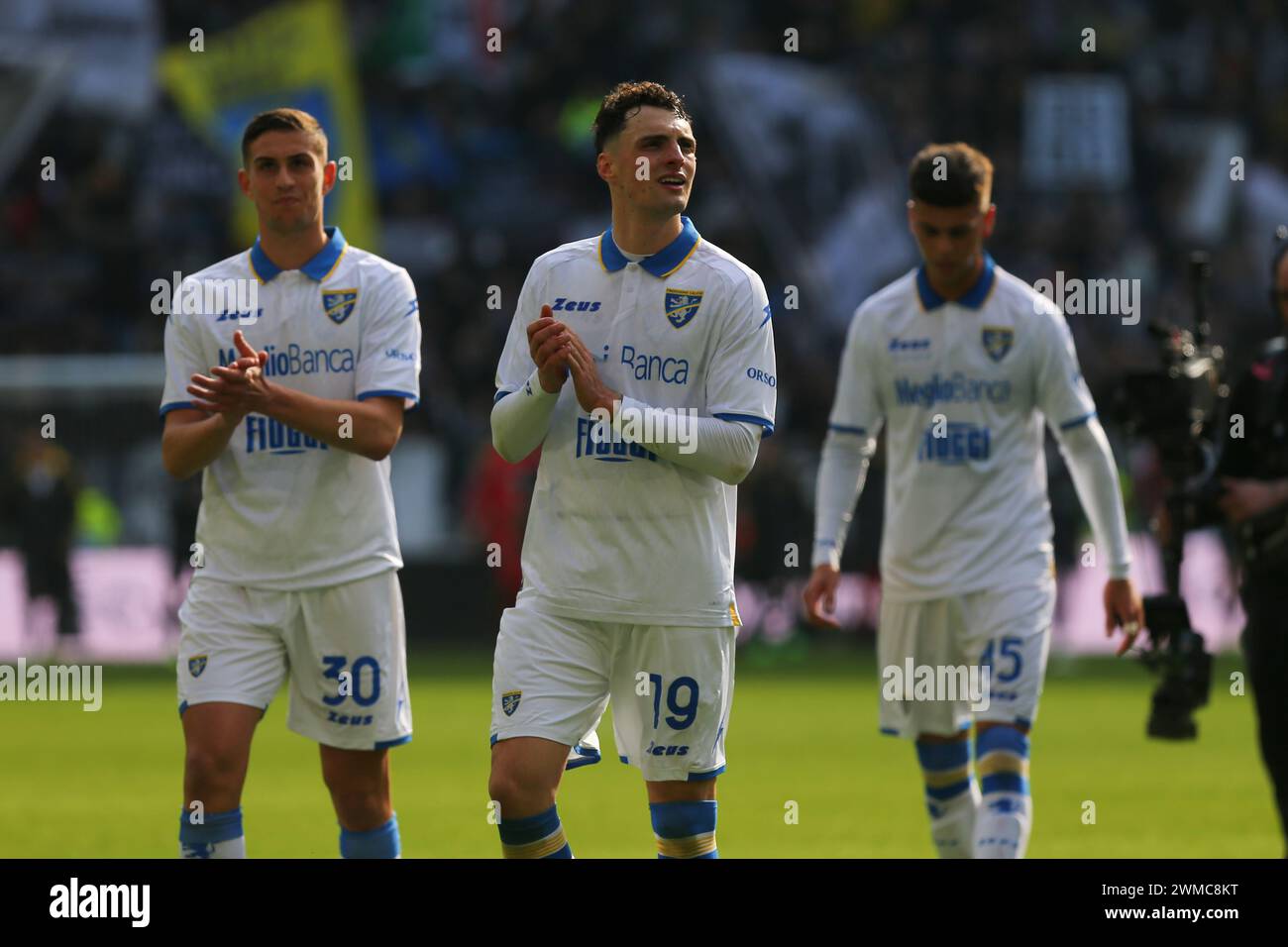 Nadir Zortea von Frosinone Calcio während des Spiels zwischen Juventus FC und Frosinone Calcio am 25. Februar 2024 im Allianz-Stadion in Turin. Stockfoto