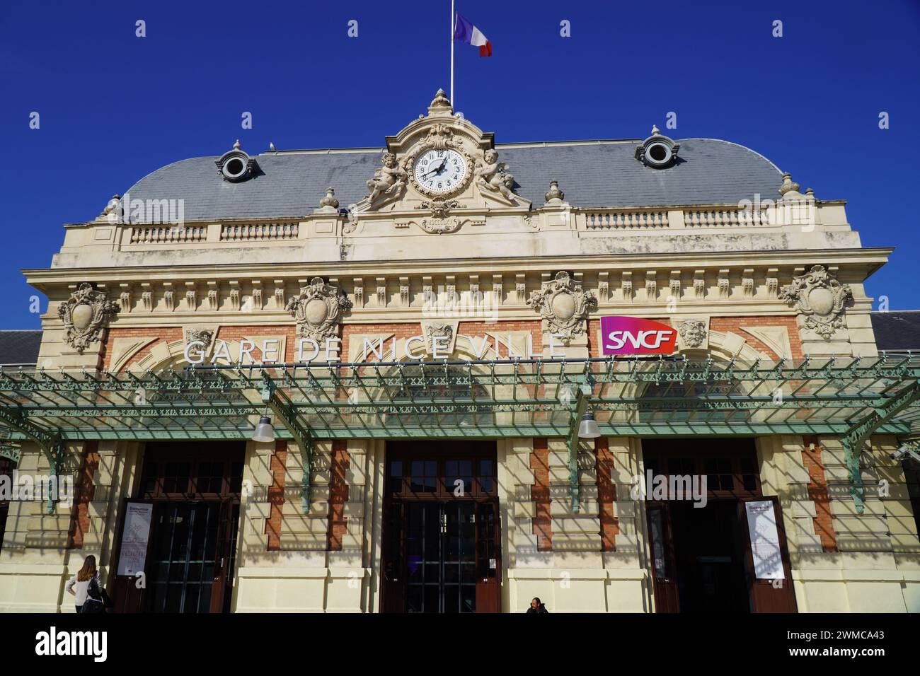 Bahnhof Nizza, Frankreich Stockfoto