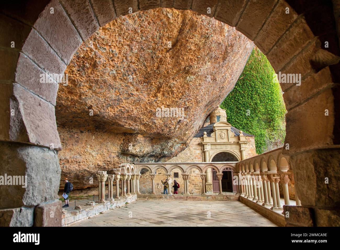 Kloster San Juan de la Peña, Provinz Huesca, Aragón, Spanien, Europa Stockfoto