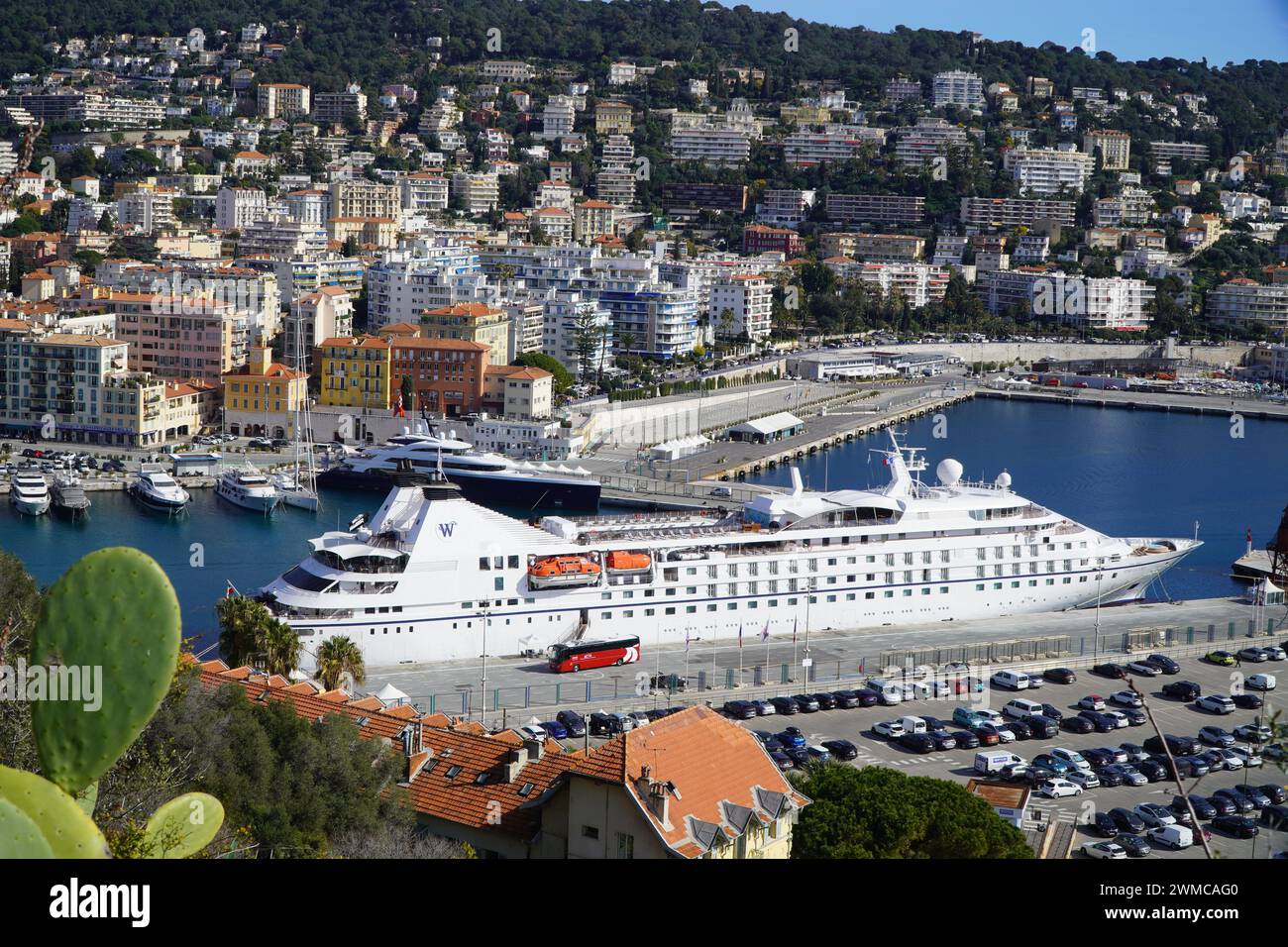 Hafen von Nizza, Frankreich Stockfoto