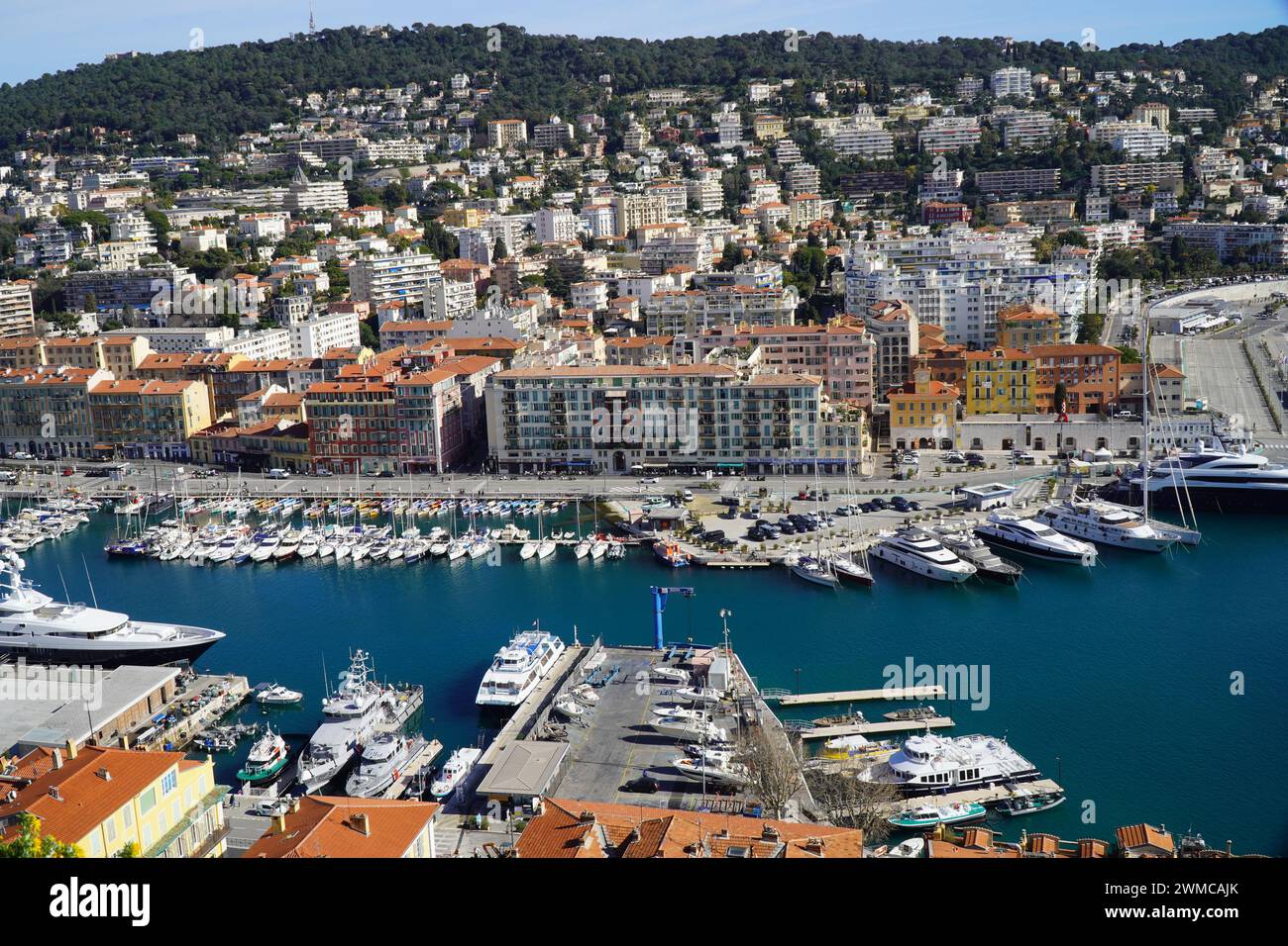 Hafen von Nizza, Frankreich Stockfoto
