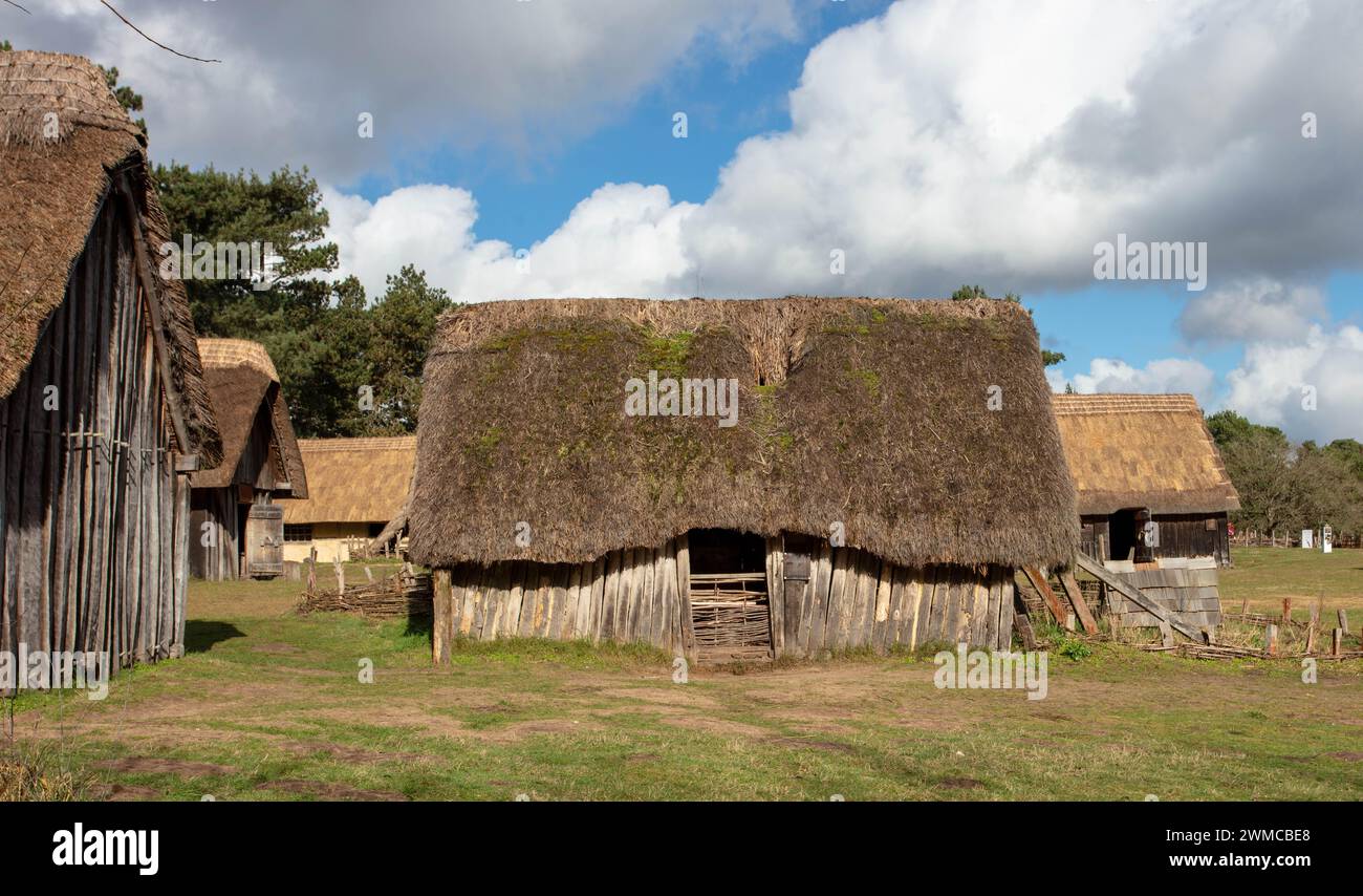 West Stow Anglo-Saxon Village Suffolk Stockfoto