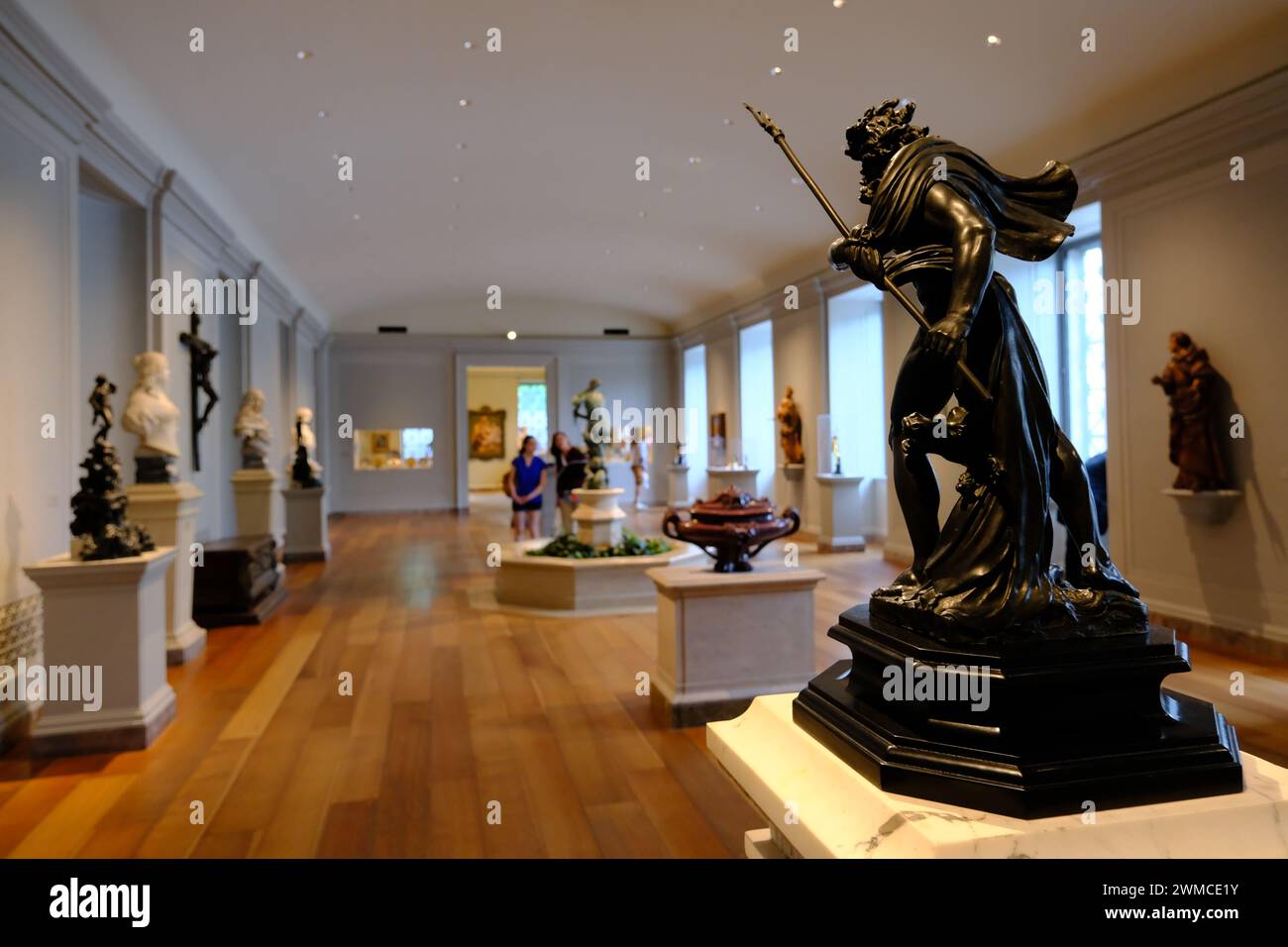 Die Innenansicht einer Ausstellungshalle in der National Gallery of Art Washington D.C. USA Stockfoto