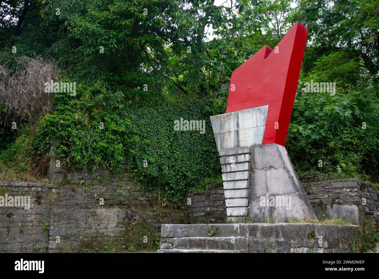 Kommunistische Architektur in Albanien Stockfoto