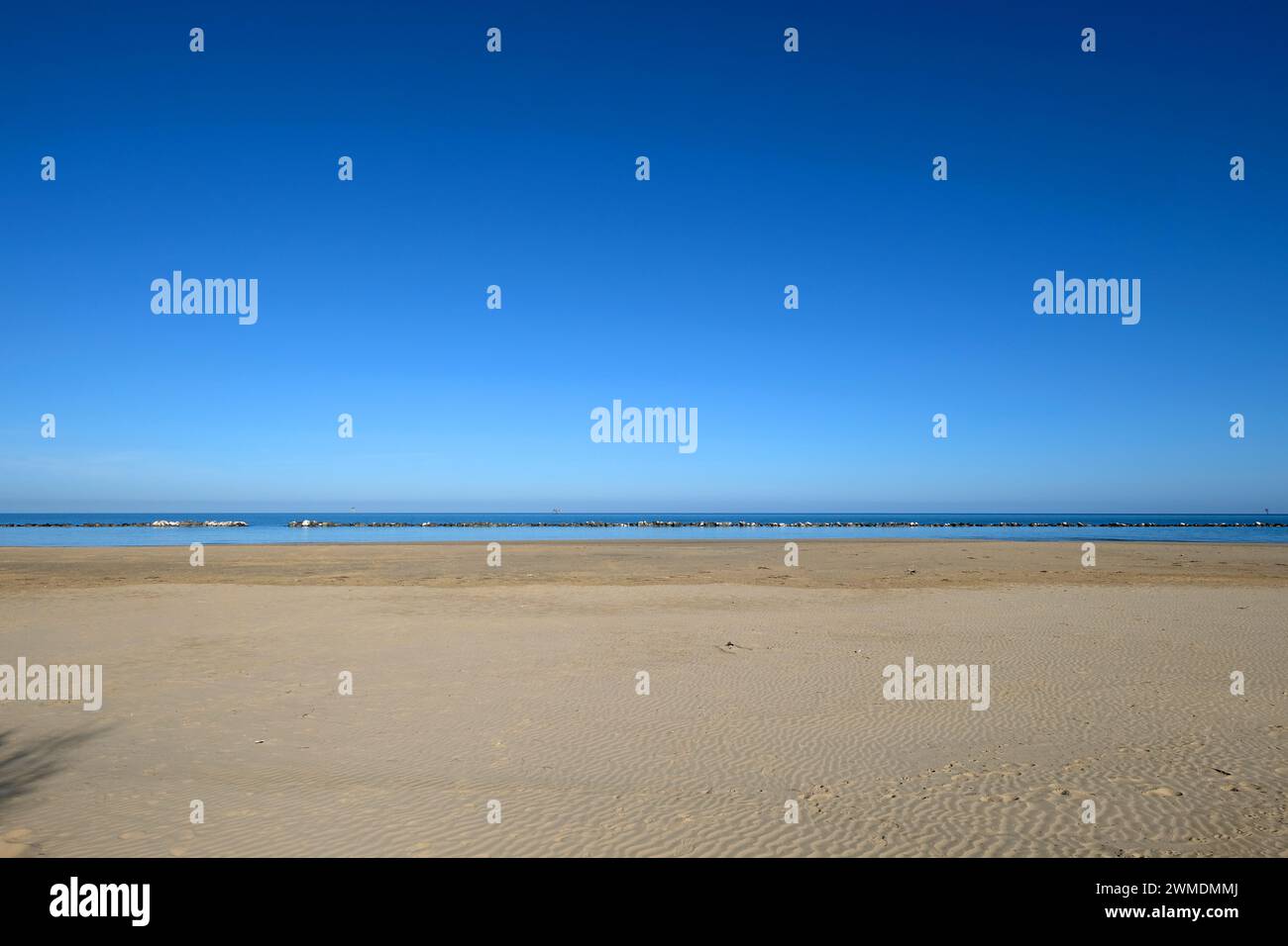 Blick auf den Strand Le Morge in Torino di Sangro, Abruzzen, Italien Stockfoto