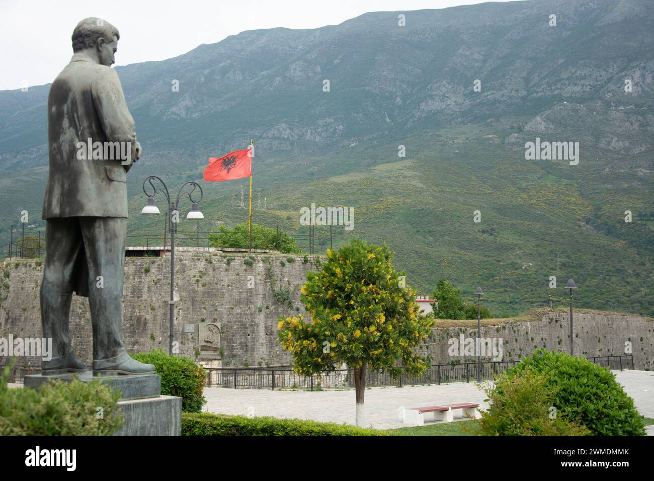 Kommunistische Architektur in Albanien Stockfoto