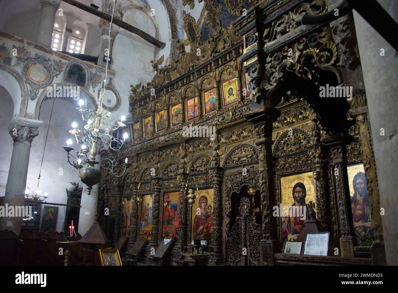 Die Marienkirche in Labova, eine der ältesten Kirchen Albaniens Stockfoto