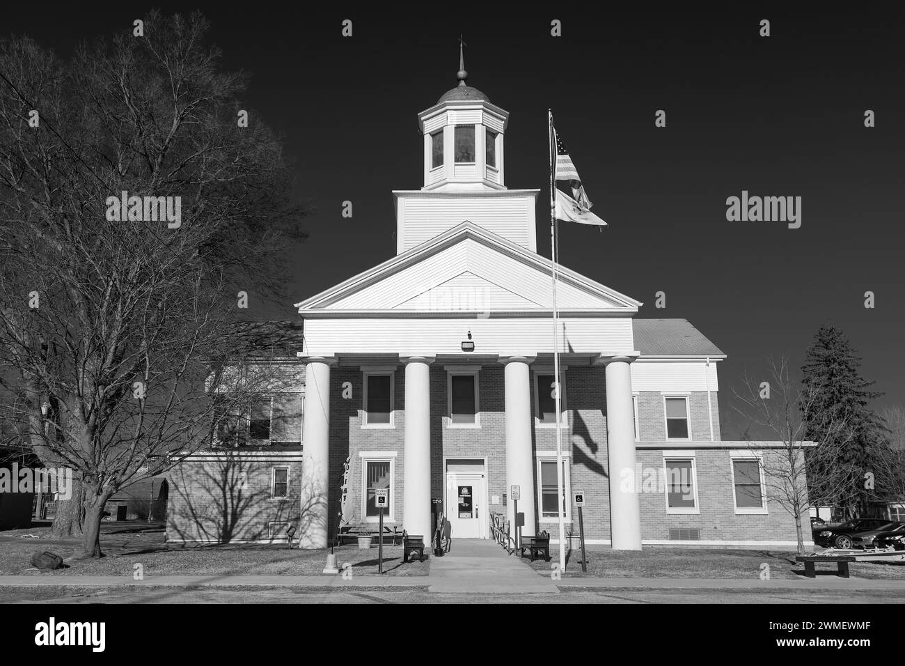 Das Henderson County Courthouse in Oquawka, Illinois. Stockfoto