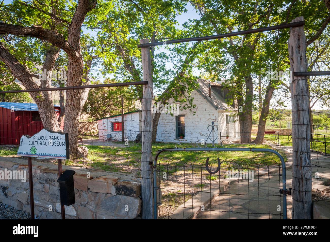 Frijole Ranch Museum im Guadalupe Mountains National Park im Westen von Texas, USA Stockfoto