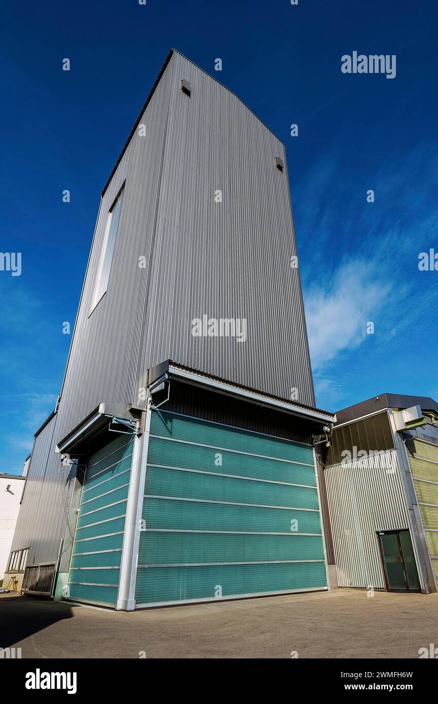 Große Hochhalle, ABAB-Tankbau, Kempten, Bayern, Allgaeu, Deutschland Stockfoto