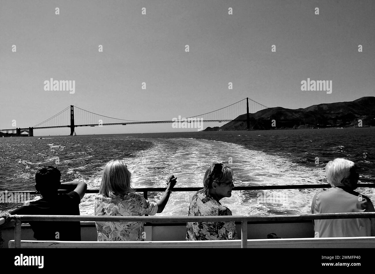 San Francisco /kalifornien/ 12.September 2019/ Blick auf die San Francisco Golden Gate Bridge von San Francisco Bay. (Foto: Francis Dean / Deanpictures). Stockfoto