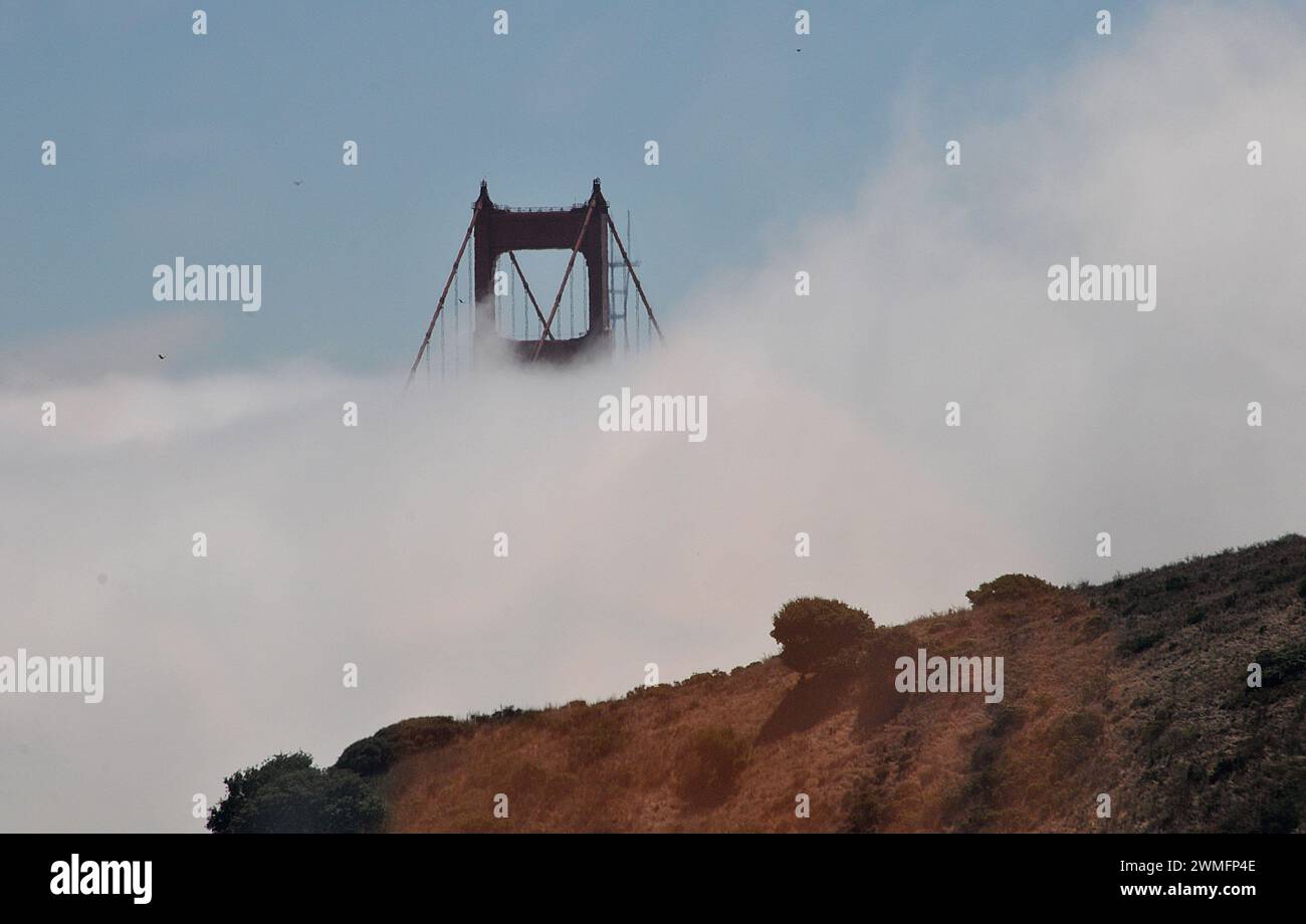 San Francisco/kalifornien/ 14. September 2019/Transport über die Golden Gate Bridge in San Francisco, Kalifornien, USA (Foto: Francis Dean/Deanpictures). Stockfoto