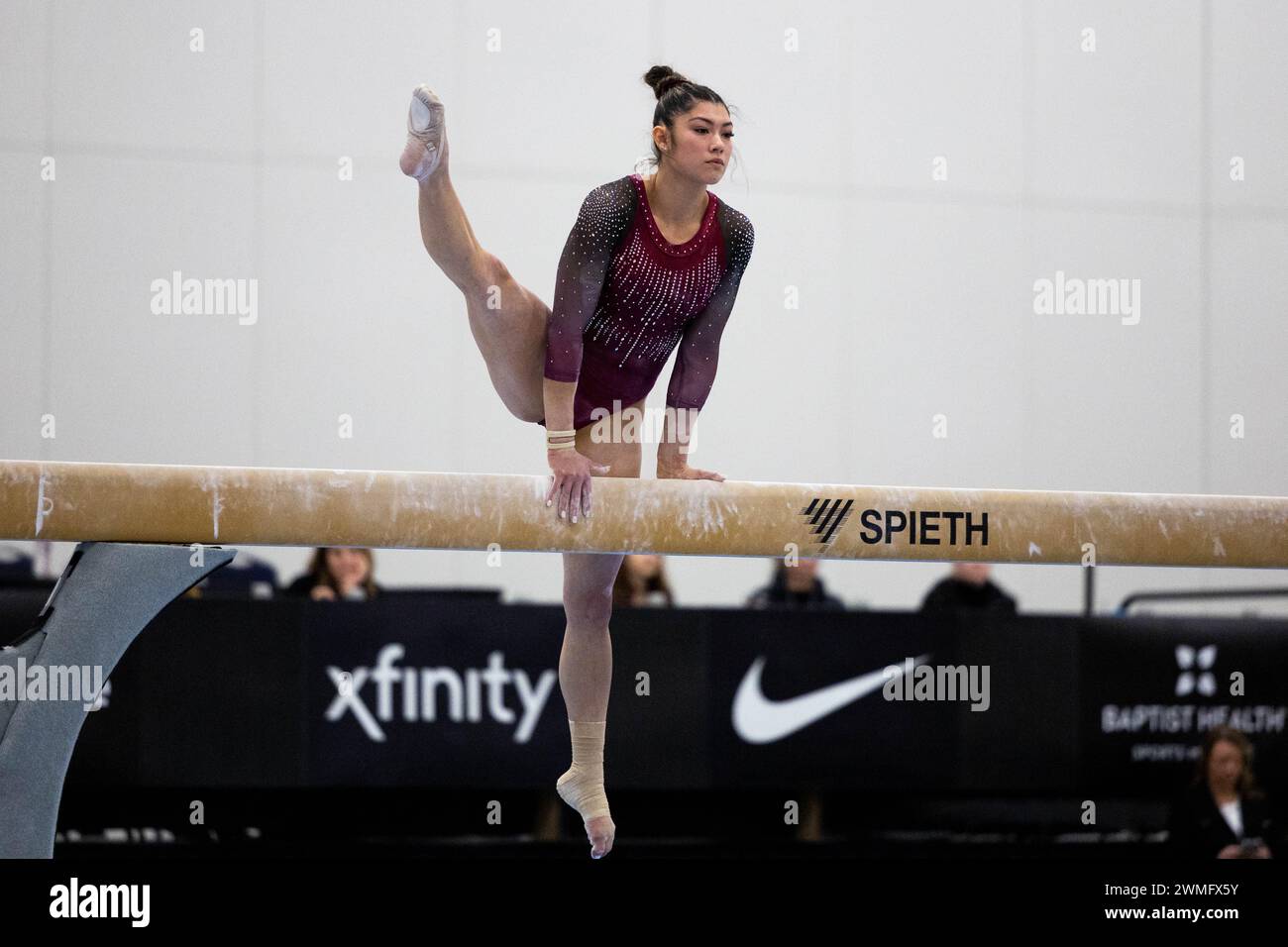24. Februar 2024 Turnerin Kayla DiCello beim Wintercup 2024. Die