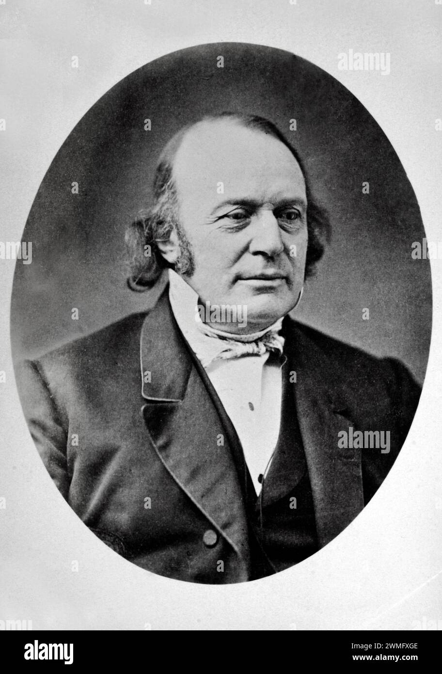 Porträt von Louis Agassiz (1807-1873) Schweiz-USA Naturforscher, Biologe, Geologe, Zoologe, Gletscher Und Geologe. Vintage oder Historic Print C1860. Stockfoto