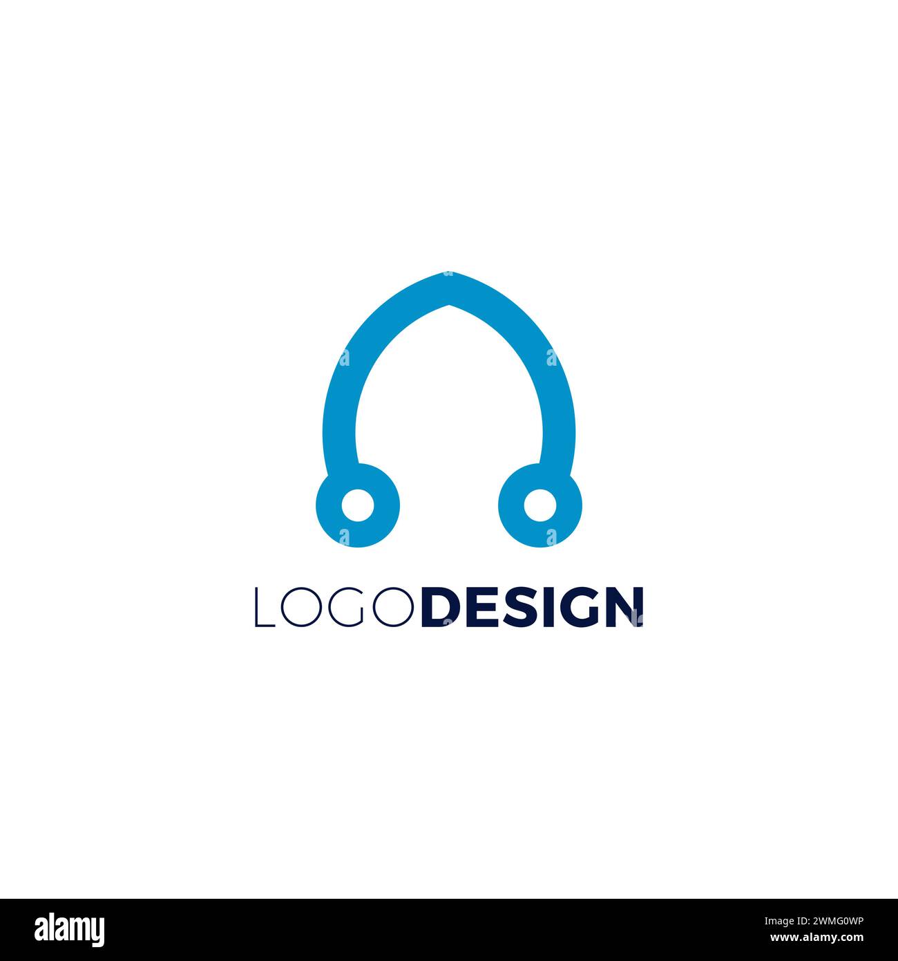 Letter Ein einfaches und modernes Design. Anfangsbuchstabe A Logo Stock Vektor