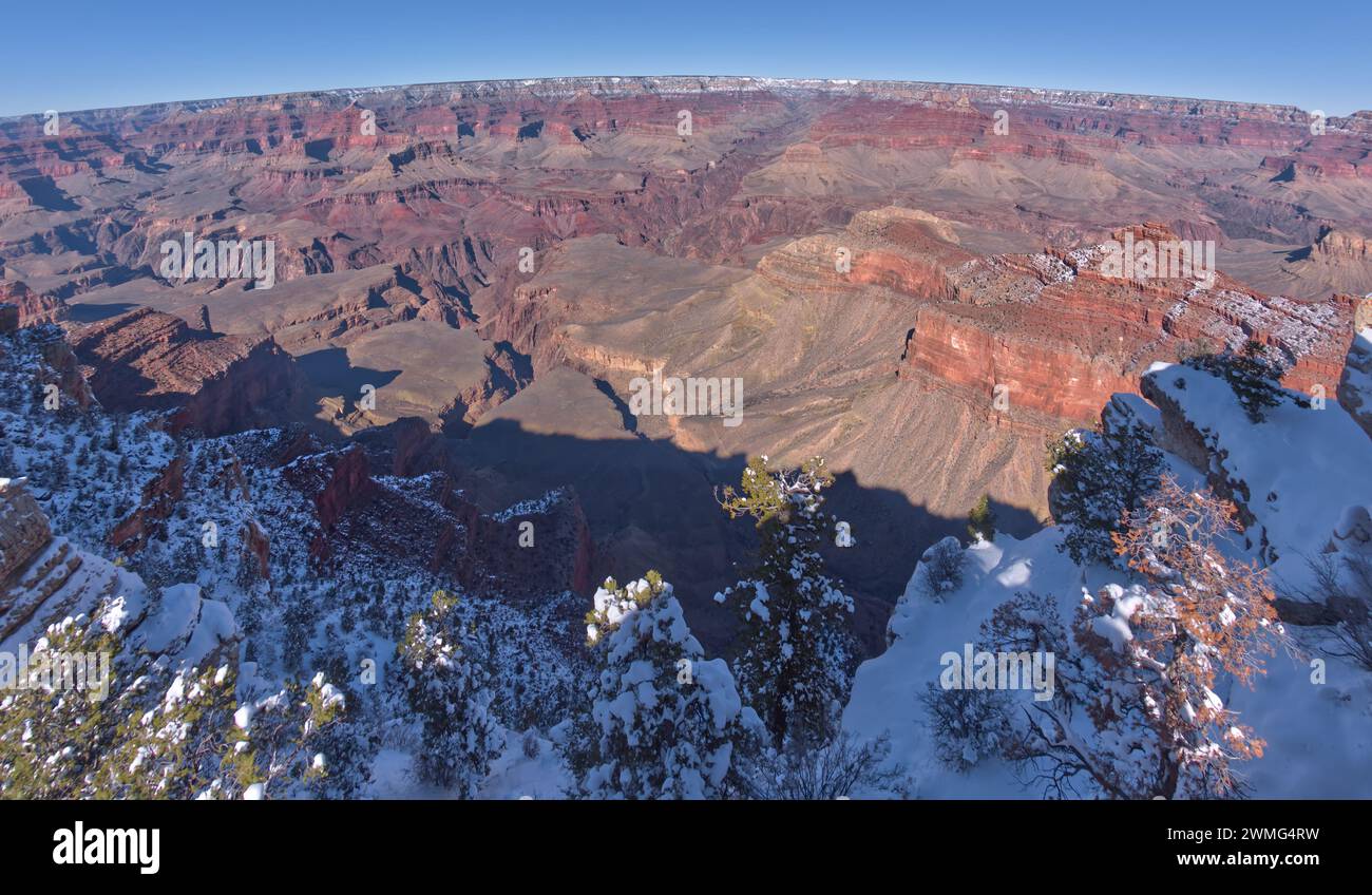 Grand Canyon von Mather Point aus gesehen. Stockfoto