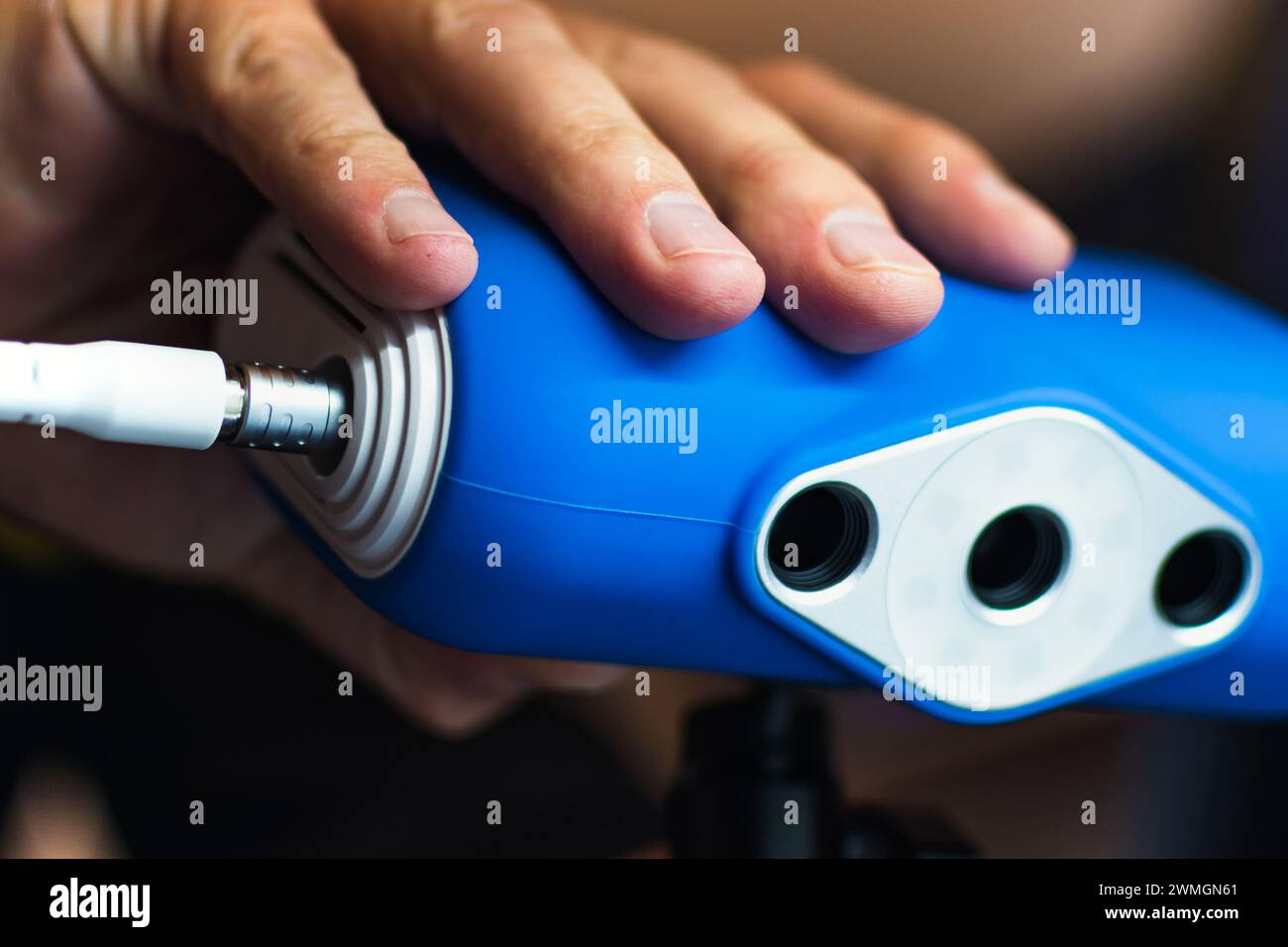 3D-Scanner zur detaillierten Erfassung dreidimensionaler Objekte für den 3D-Druck Stockfoto