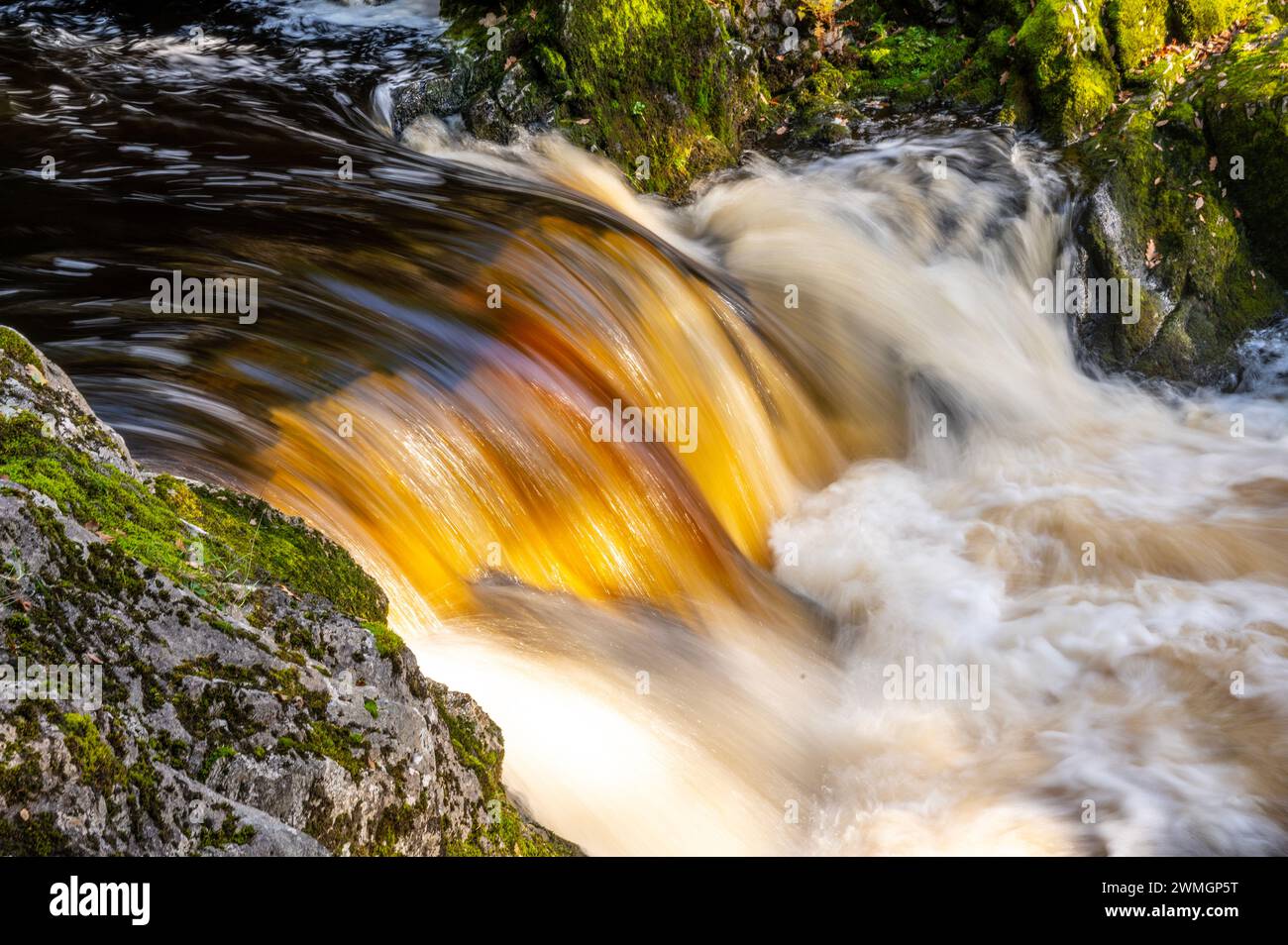 Die Bewegung und Bewegung des Wassers Stockfoto