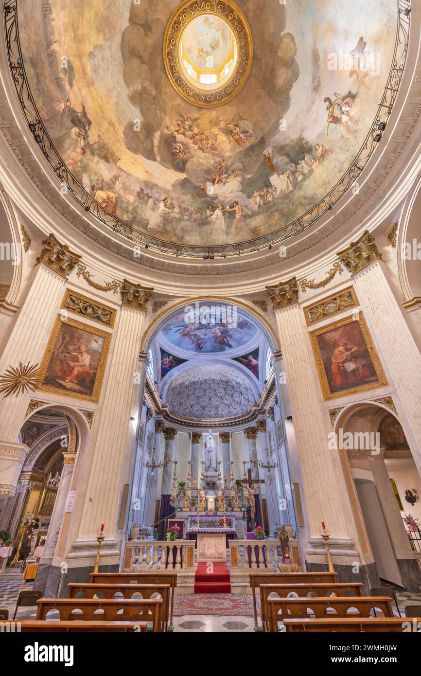 GENUA, ITALIEN - 7. MÄRZ 2023: Die Kirche Chiesa di San Sisto. Stockfoto