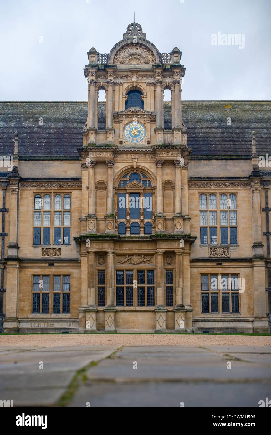 Das Äußere des Oxford University Examination Schools Building, England, Großbritannien. Stockfoto