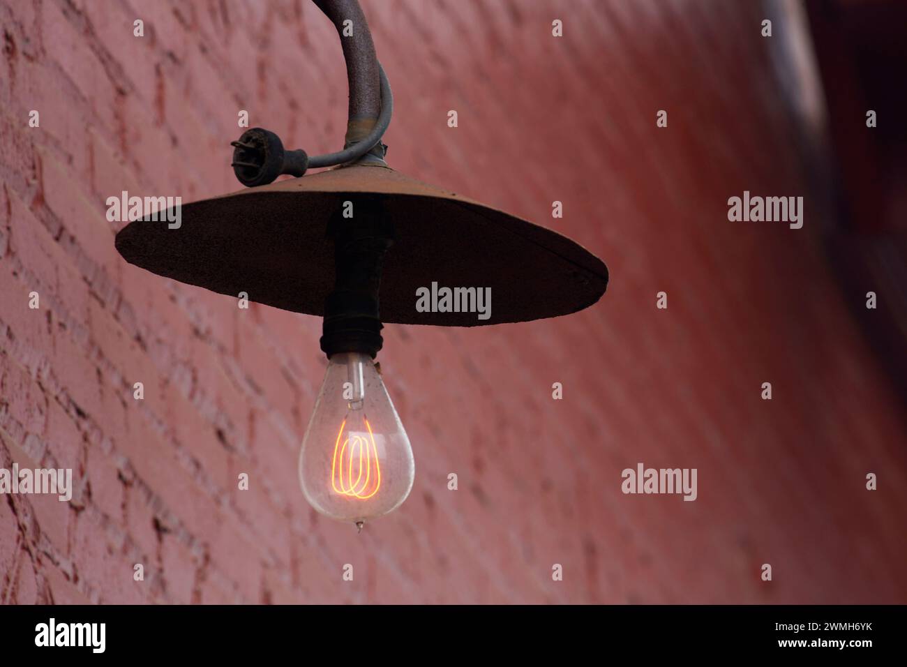 Alte Lampe, Silverton, Oregon Stockfoto