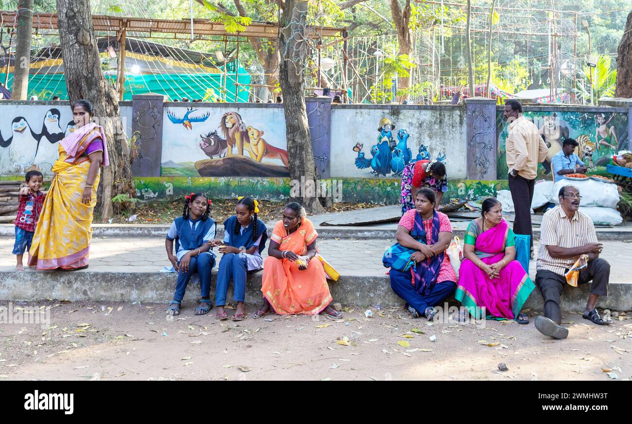 Der Botanische Garten Pondicherry Indien Stockfoto