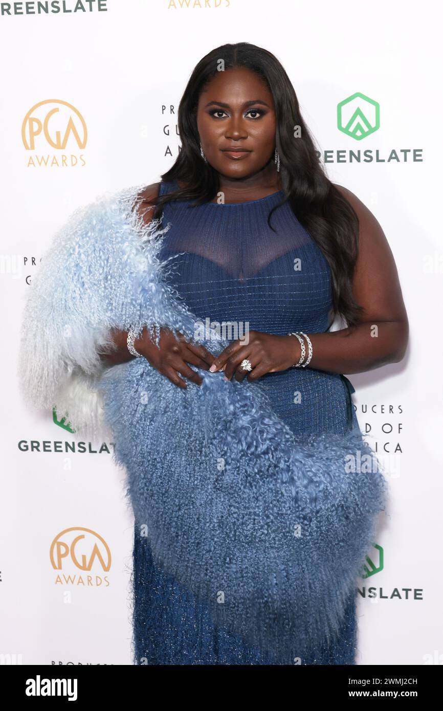 Hollywood, USA. Februar 2024. Danielle Brooks nimmt am 25. Februar 2024 an den 35. Annual Producers Guild Awards im Ray Dolby Ballroom in Hollywood Teil. Foto: Crash/imageSPACE Credit: Imagespace/Alamy Live News Stockfoto