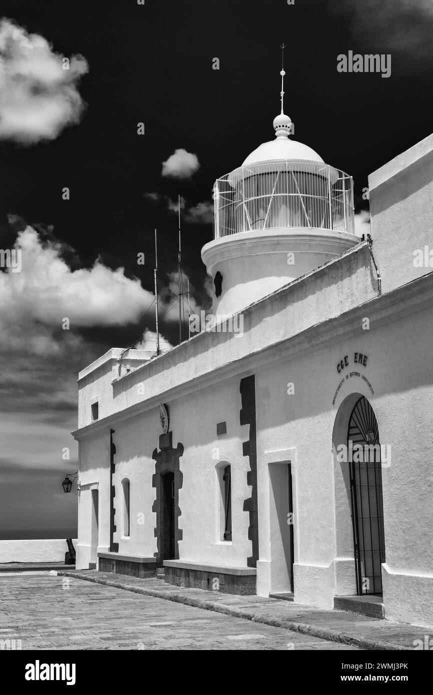 El Cerro de Montevideo Lighthouse, Montevideo, Uruguay, Südamerika Stockfoto
