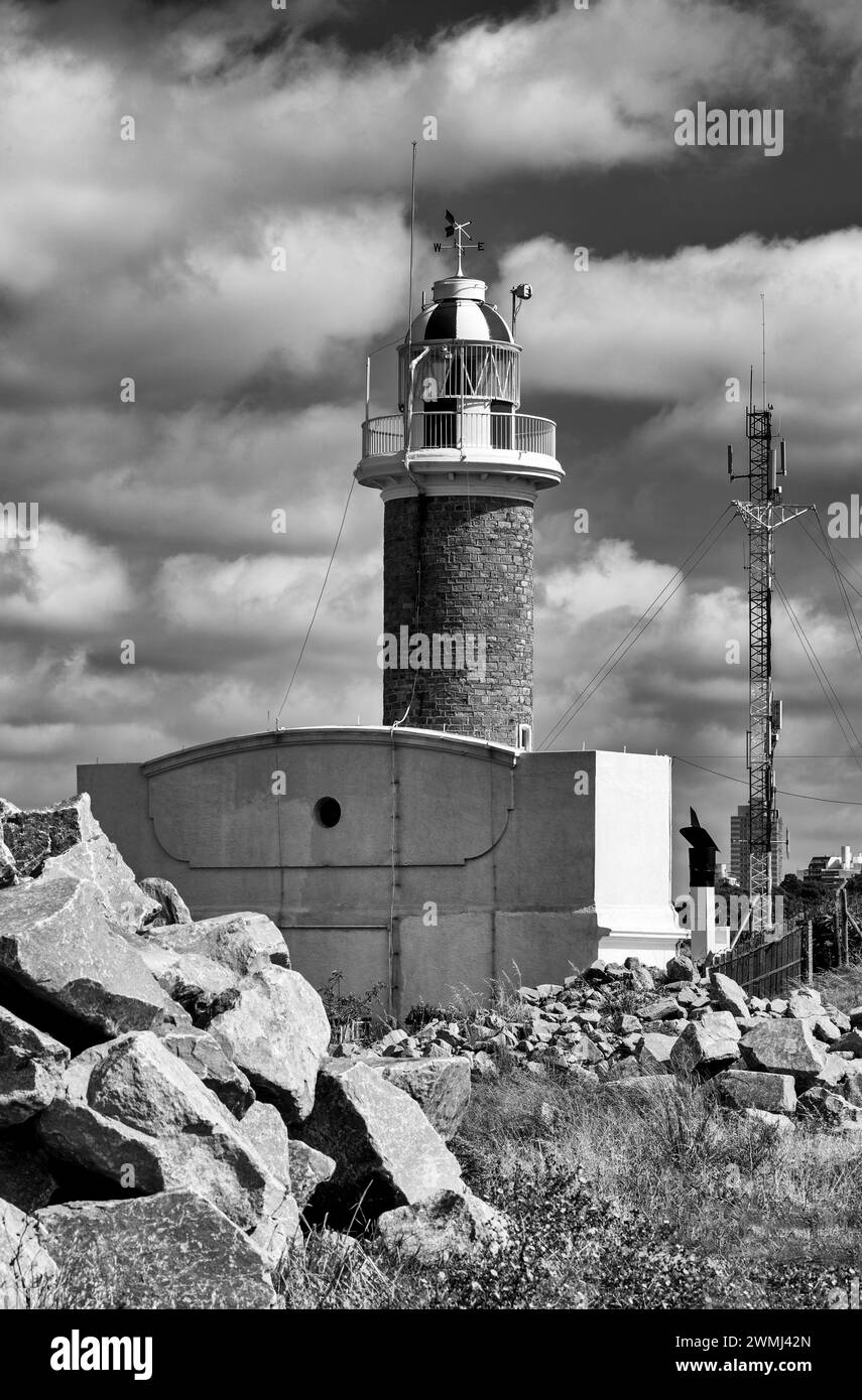 Punta Brava Lighthouse, Montevideo, Uruguay, Südamerika Stockfoto