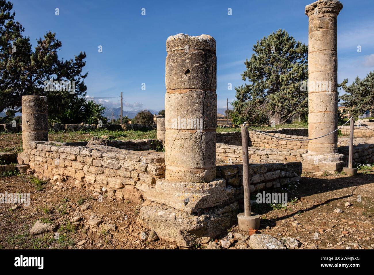 Römische Stadt Pollentia, Northwest House, Alcudia, Mallorca, Balearen, Spanien Stockfoto
