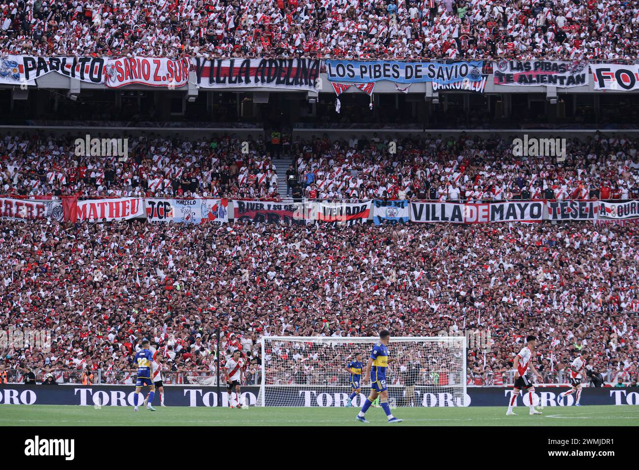 Fußball-Klassiker River Plate Boca Juniors Stockfoto