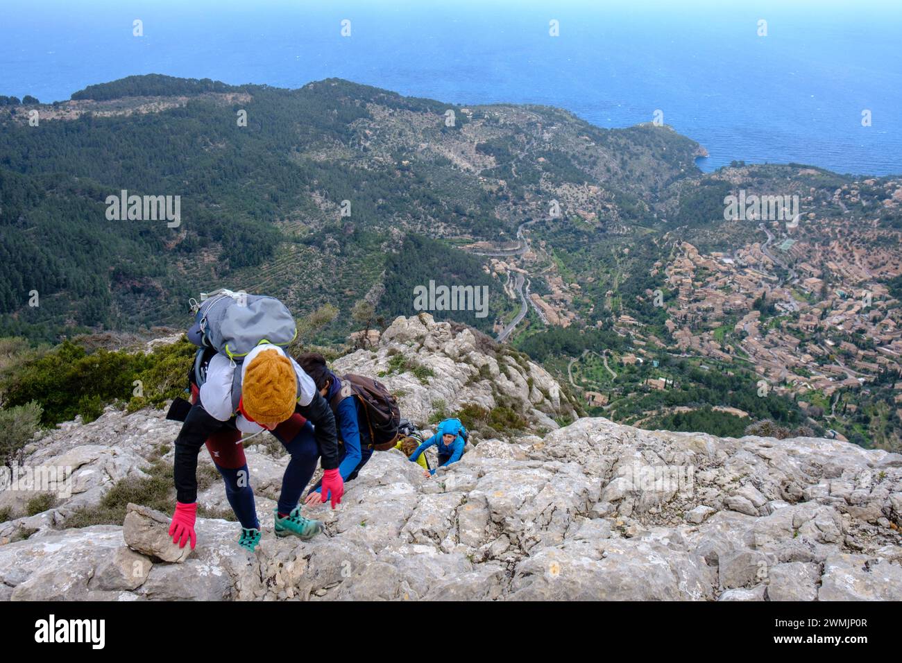 Pas des Racó, Deià , Mallorca, Balearen, Spanien Stockfoto