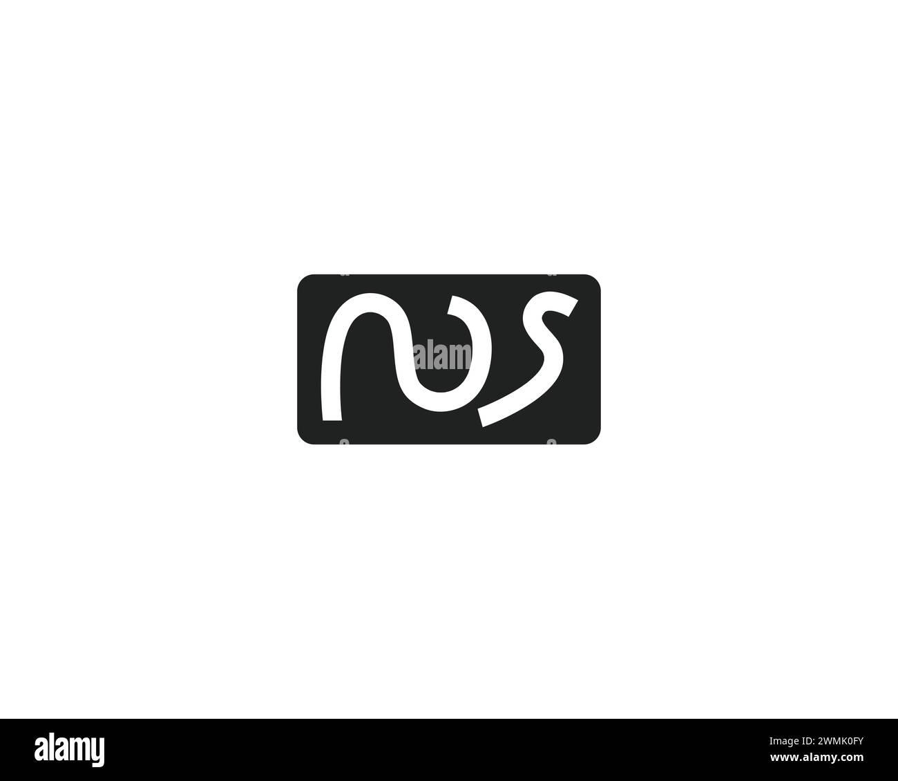 Creative Letter NS Logo Design Vektorvorlage Stock Vektor