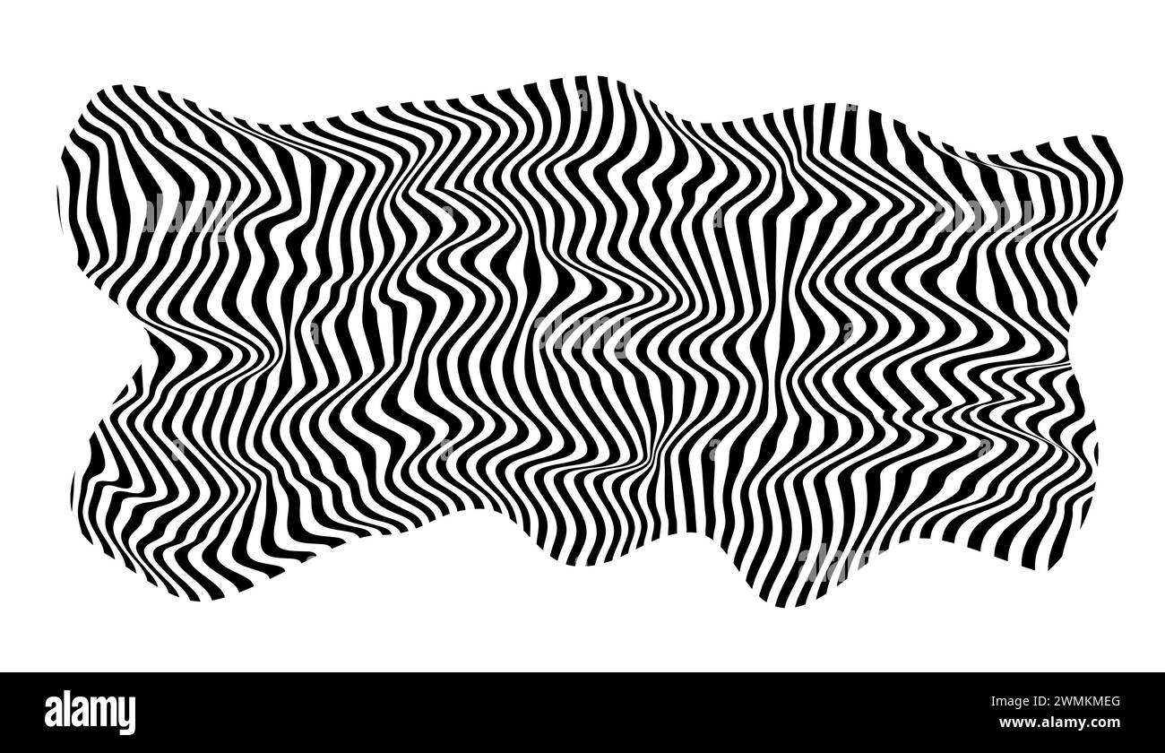 Vektorillustration des modernen welligen flüssigen nahtlosen Musters der abstrakten fluiden Linien im Stil der Tapetenabdeckung Vorlage Stock Vektor