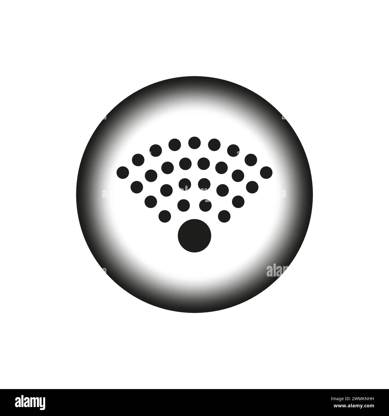 WLAN-Signalmuster. Symbol für die Radarkommunikation. Vektorabbildung. EPS 10. Stock Vektor