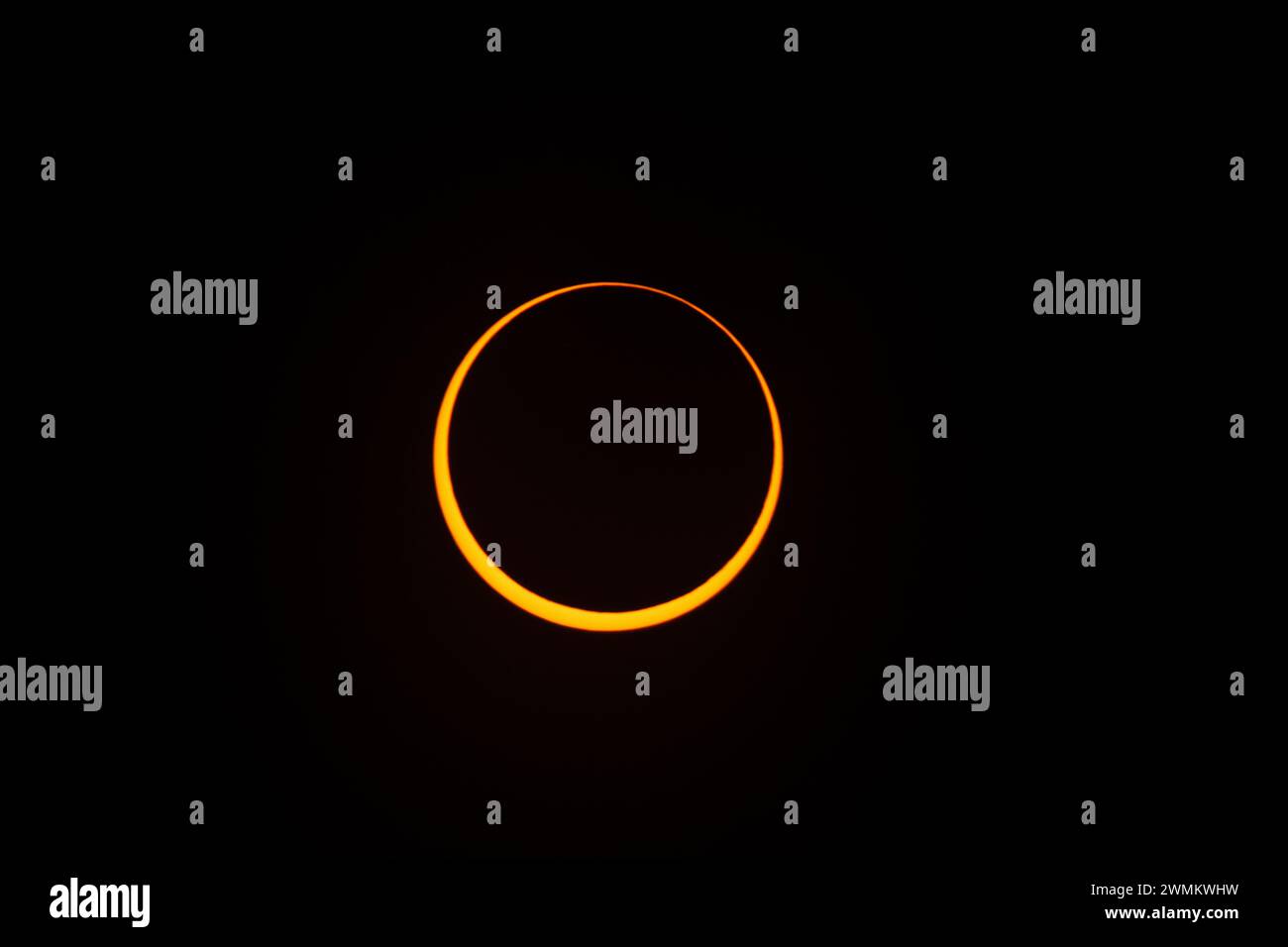 Ringförmige Sonnenfinsternis Stockfoto