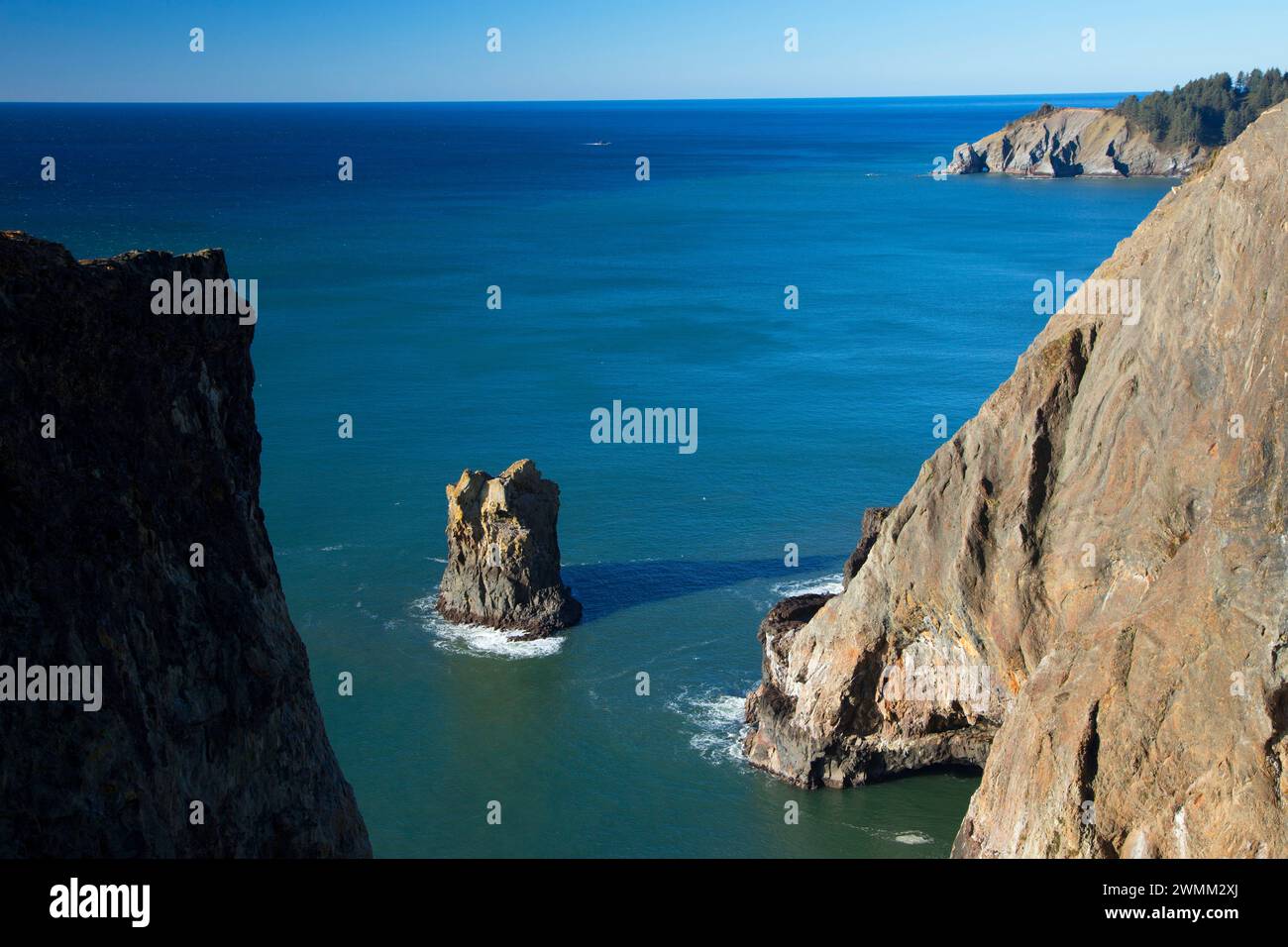 Blick auf Teufel Kessel, Oswald West State Park, Illinois Stockfoto