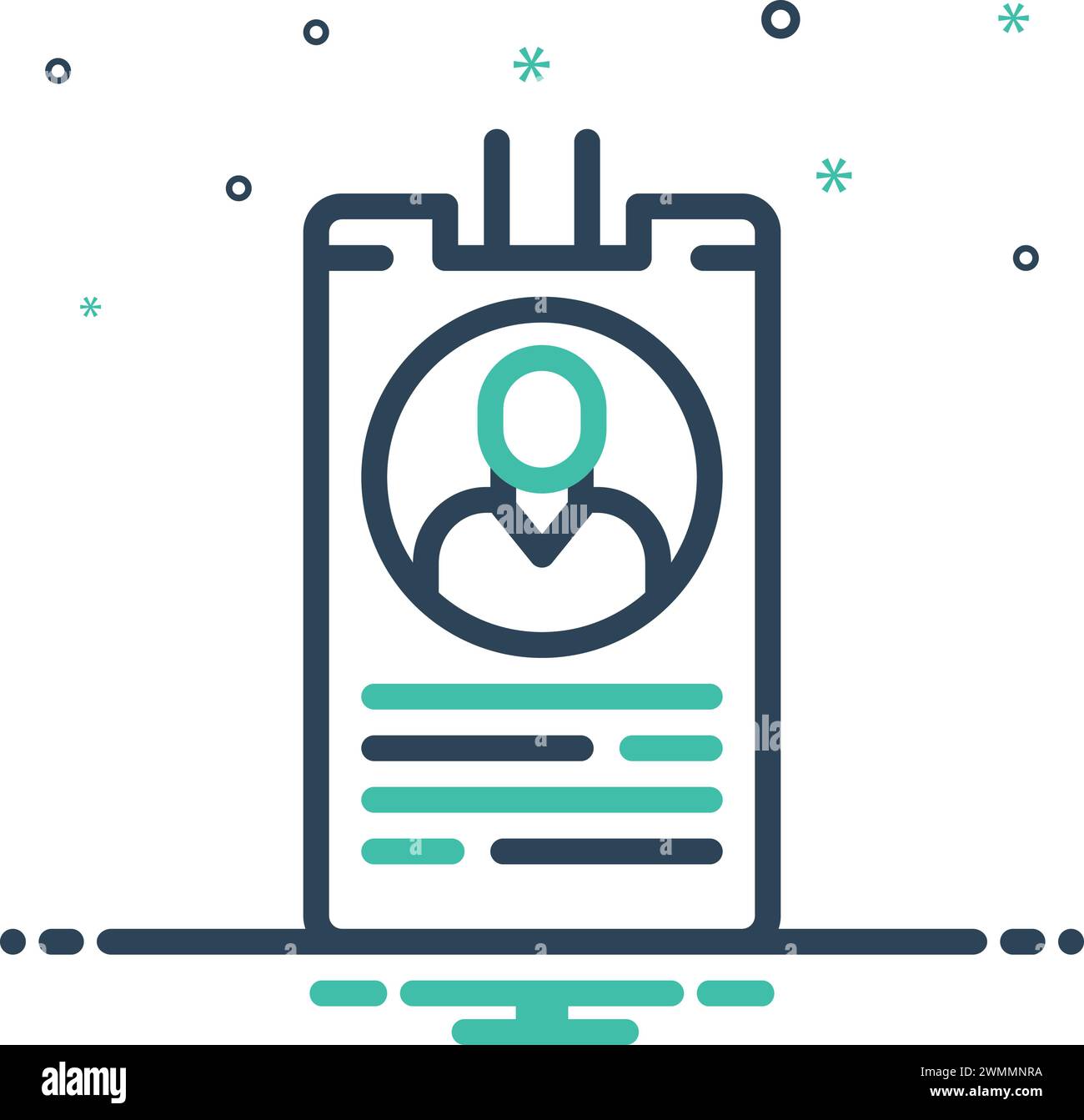 Symbol für benannte, eingeschrieben Stock Vektor