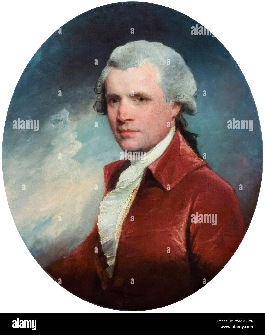 John Singleton Copley (1738–1815), anglo-amerikanischer Maler, Portraitgemälde in Öl auf Leinwand von Gilbert Stuart, um 1784 Stockfoto