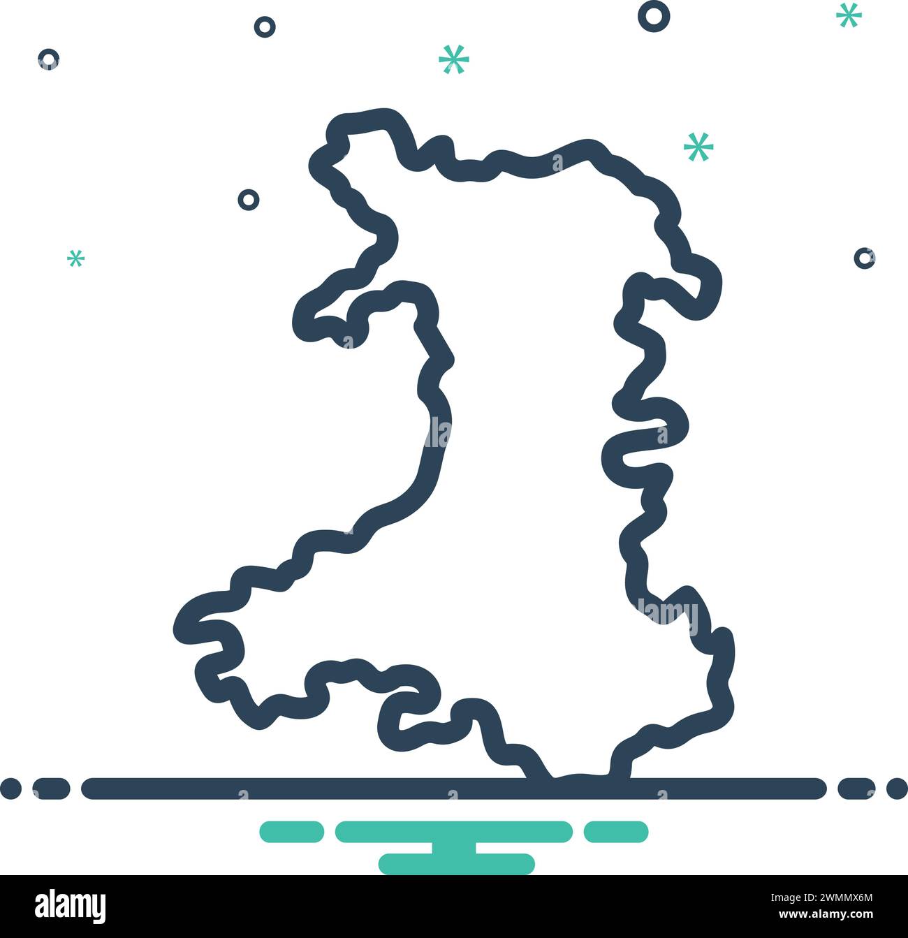 Symbol für newport, virginia Stock Vektor