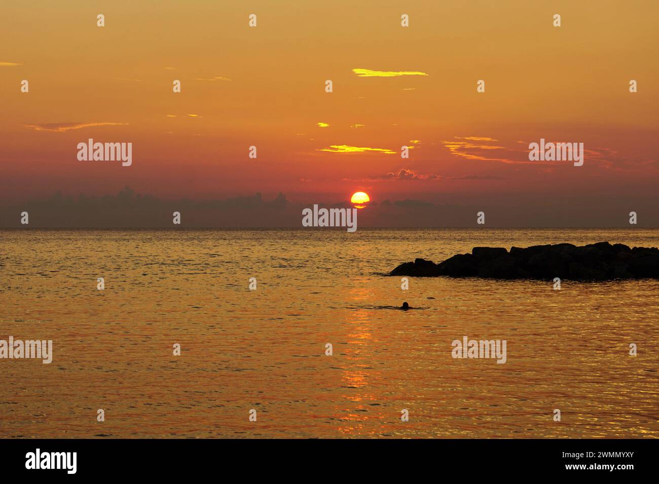 Ein malerischer Blick auf Belvedere Marittimo, Kalabrien, Italien Stockfoto