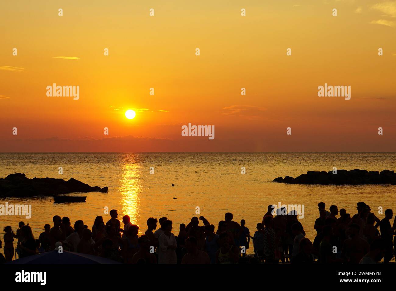 Ein malerischer Blick auf Belvedere Marittimo, Kalabrien, Italien Stockfoto