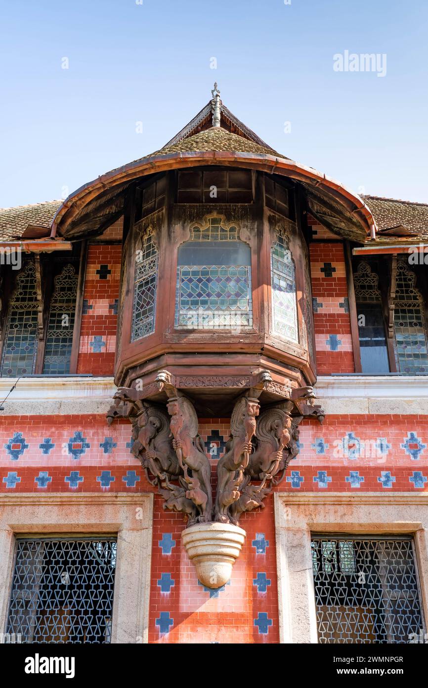 Der Kanakakkunnu Palace ist ein Palast in der Nähe des Napier Museums im Thiruvananthapuram District des indischen Bundesstaates Kerala. Es ist berühmt für seine kulturelle Gastfreundschaft. Stockfoto