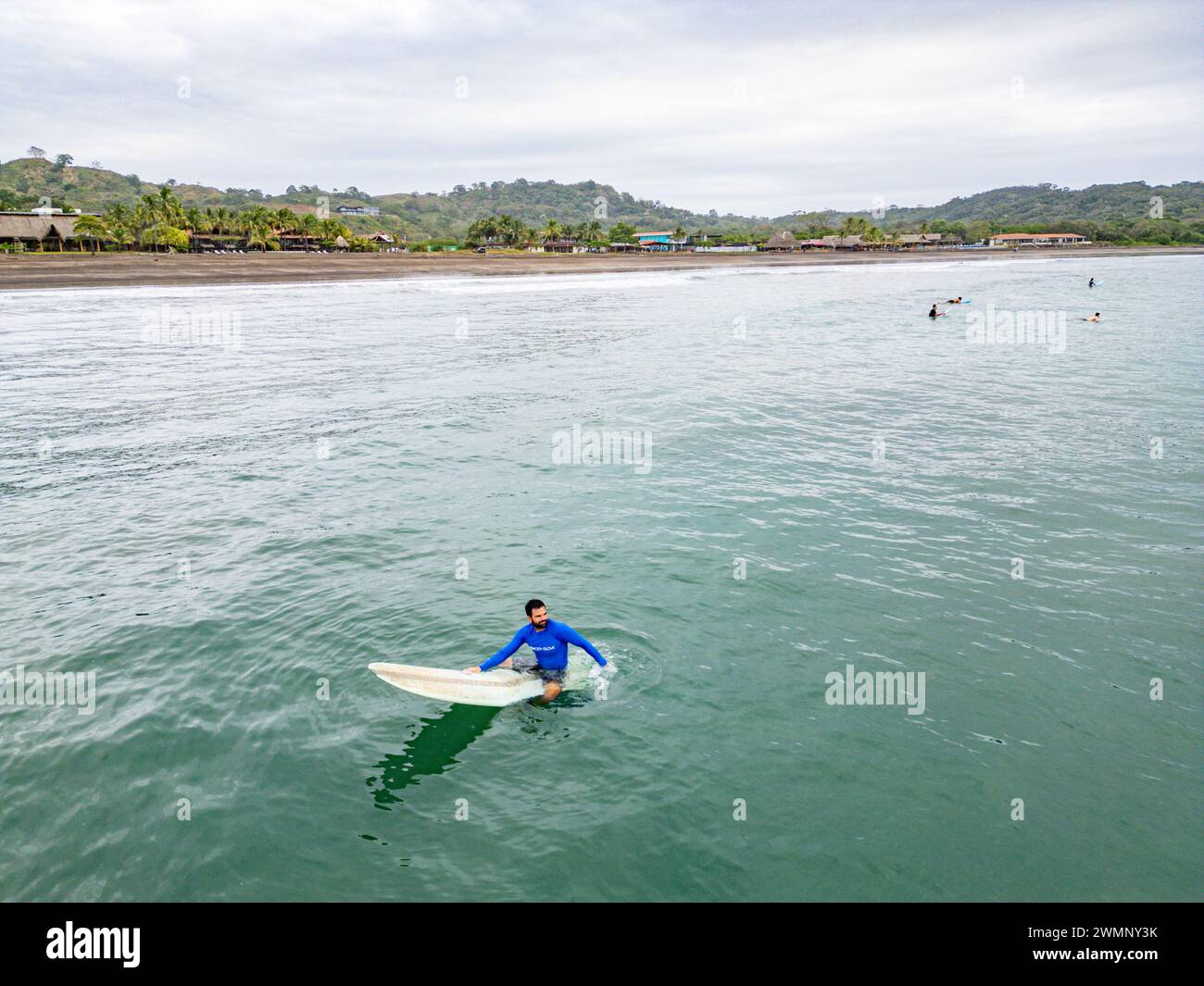 Drohnenfotografie der Küste von Playa Venao Panama Stockfoto