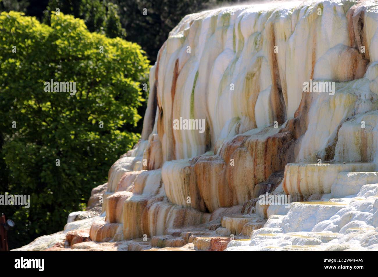 Eine Seite der Salzberge, Egerszalók Stockfoto
