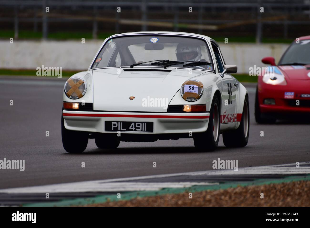 Alan Brown, Porsche 911 RS Carrera, erstmals im Jahr 1952 in der Pomeroy Trophy werden Autos aller Epochen und Typen angeboten, es ist der Vintage Sports Car Club, VSC Stockfoto