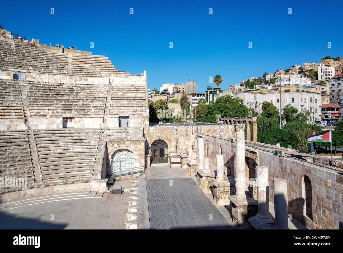 Altes römisches Theater im Zentrum von Amman, Jordanien Stockfoto